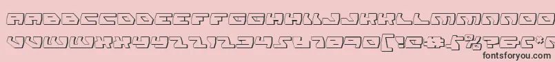 DaedalusShadow Font – Black Fonts on Pink Background