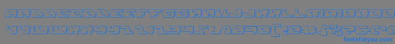 DaedalusShadow Font – Blue Fonts on Gray Background