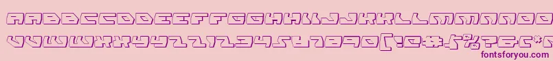 DaedalusShadow Font – Purple Fonts on Pink Background