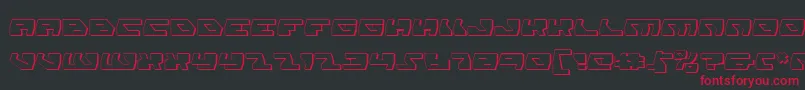 DaedalusShadow Font – Red Fonts on Black Background