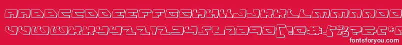 DaedalusShadow Font – White Fonts on Red Background