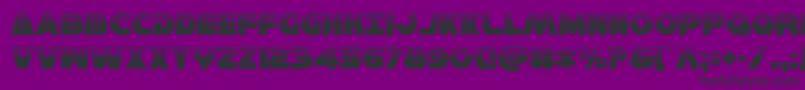 Hansolov3half Font – Black Fonts on Purple Background