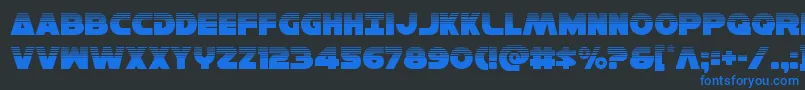 More about Hansolov3half Font Hansolov3half Font – Blue Fonts on Black Background
