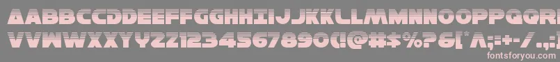 Hansolov3half Font – Pink Fonts on Gray Background