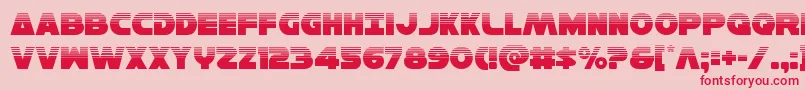 Hansolov3half Font – Red Fonts on Pink Background