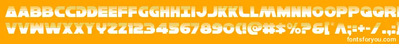 Hansolov3half Font – White Fonts on Orange Background