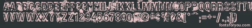 Phatgrunge Font – Pink Fonts on Black Background