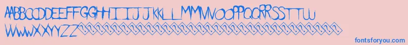 En savoir plus sur la police Dirtyfeature Police Dirtyfeature – polices bleues sur fond rose