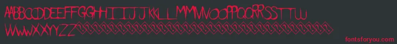Dirtyfeature Font – Red Fonts on Black Background