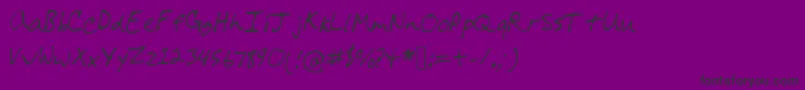 Colesfont-Schriftart – Schwarze Schriften auf violettem Hintergrund