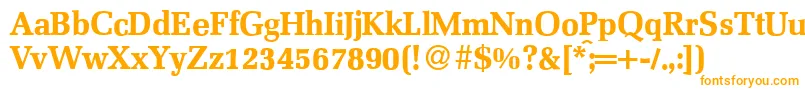 Шрифт MelmacBold – оранжевые шрифты