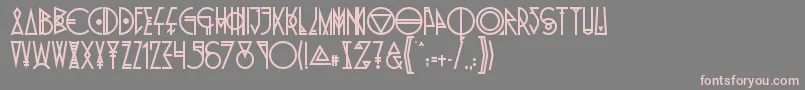 PrideOfTheYoung Font – Pink Fonts on Gray Background