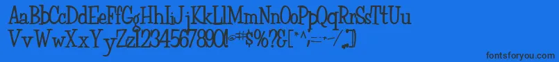 Fairchild85Bold Font – Black Fonts on Blue Background