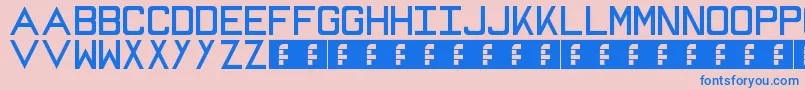 fuente Mike – Fuentes Azules Sobre Fondo Rosa
