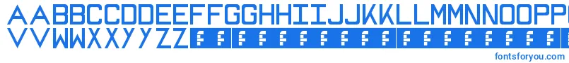 Mike Font – Blue Fonts on White Background
