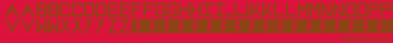 Mike Font – Brown Fonts on Red Background