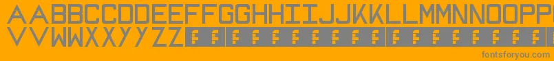 Mike Font – Gray Fonts on Orange Background
