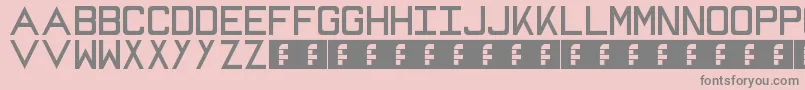 Mike Font – Gray Fonts on Pink Background
