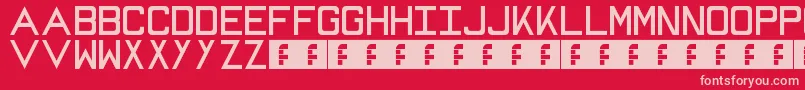 Mike Font – Pink Fonts on Red Background