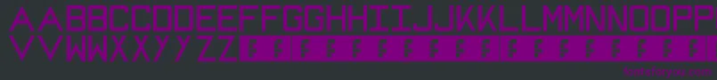 Mike Font – Purple Fonts on Black Background