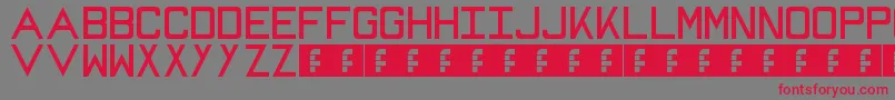 Mike Font – Red Fonts on Gray Background