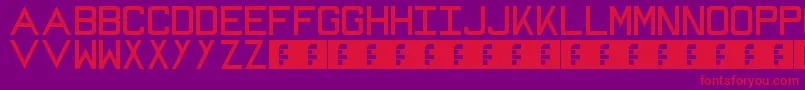Mike Font – Red Fonts on Purple Background