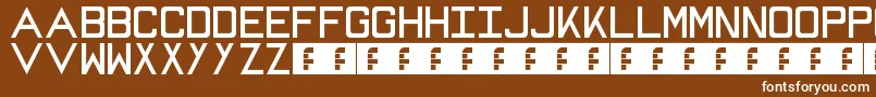 Mike Font – White Fonts on Brown Background