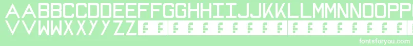 Mike Font – White Fonts on Green Background