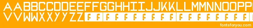Mike Font – White Fonts on Orange Background