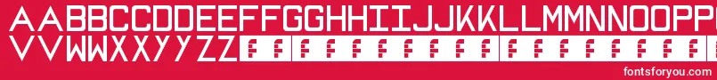 Mike Font – White Fonts on Red Background