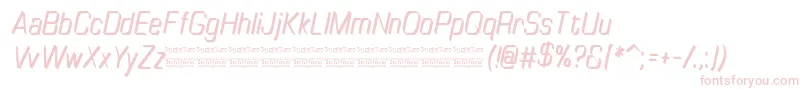 TinyplateItalicDemo Font – Pink Fonts