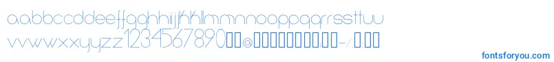 Infinita Font – Blue Fonts on White Background