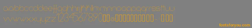 Infinita Font – Orange Fonts on Gray Background
