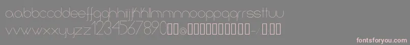 フォントInfinita – 灰色の背景にピンクのフォント
