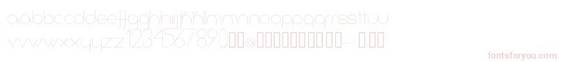 フォントInfinita – 白い背景にピンクのフォント