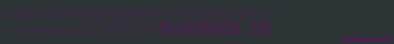 Infinita Font – Purple Fonts on Black Background