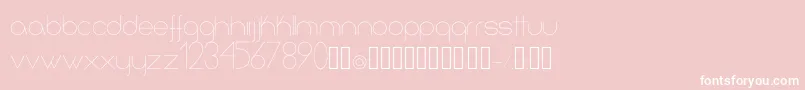 Infinita Font – White Fonts on Pink Background