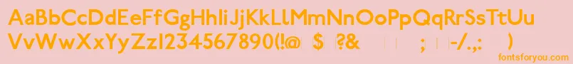 PaddingtonBold Font – Orange Fonts on Pink Background