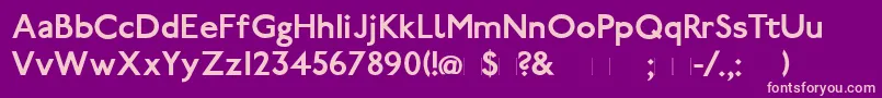 PaddingtonBold Font – Pink Fonts on Purple Background