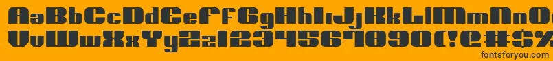 Nolo ffy Font – Black Fonts on Orange Background