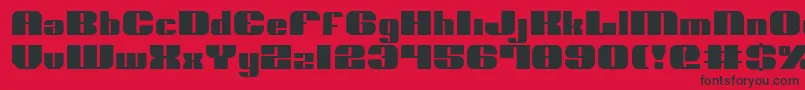 Nolo ffy Font – Black Fonts on Red Background