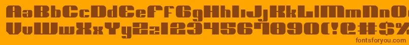 Nolo ffy Font – Brown Fonts on Orange Background