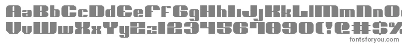 フォントNolo ffy – 白い背景に灰色の文字