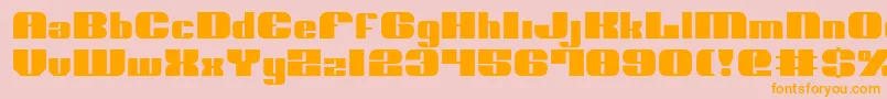 Nolo ffy Font – Orange Fonts on Pink Background