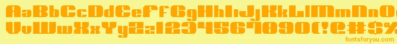 Police Nolo ffy – polices orange sur fond jaune