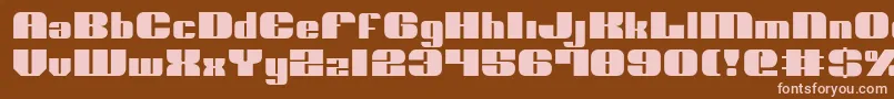 Nolo ffy Font – Pink Fonts on Brown Background
