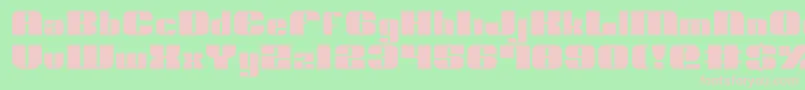 Nolo ffy Font – Pink Fonts on Green Background