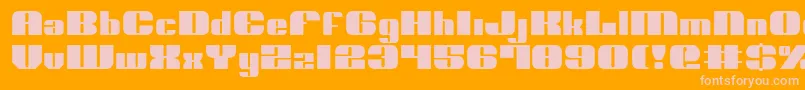 Nolo ffy Font – Pink Fonts on Orange Background