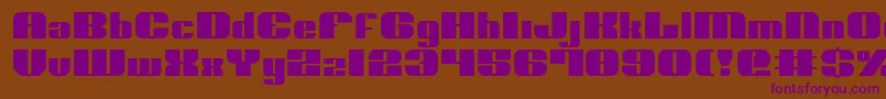 Nolo ffy Font – Purple Fonts on Brown Background