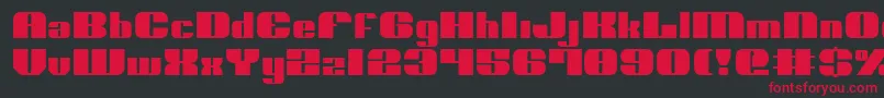 Nolo ffy-Schriftart – Rote Schriften auf schwarzem Hintergrund
